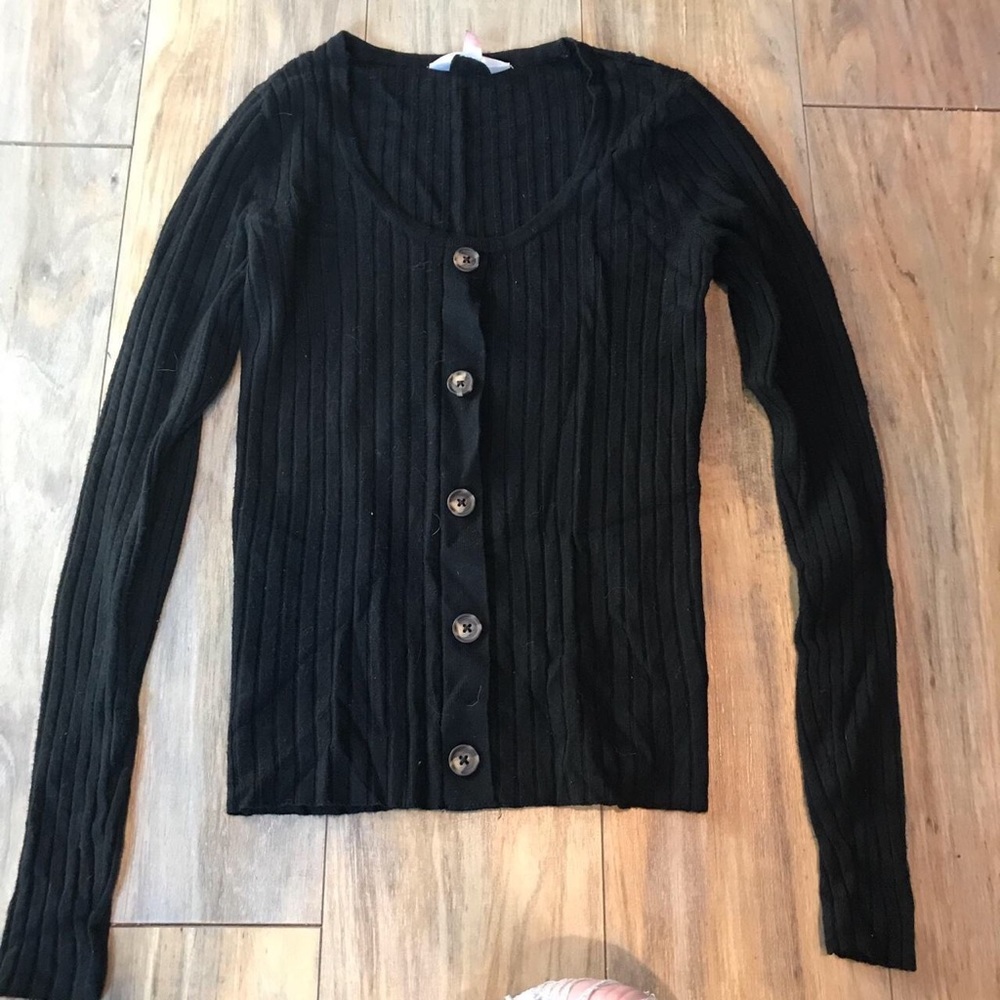button down black long sleeve